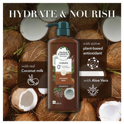 Herbal Essences Bio Renew Hydrate Coconut Milk Shampoo - 600ml