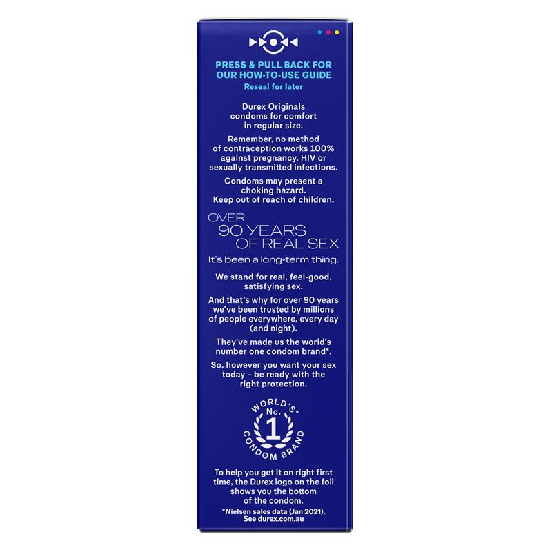 Durex Regular Condoms Original 10 Pack - Comfort & Confidence