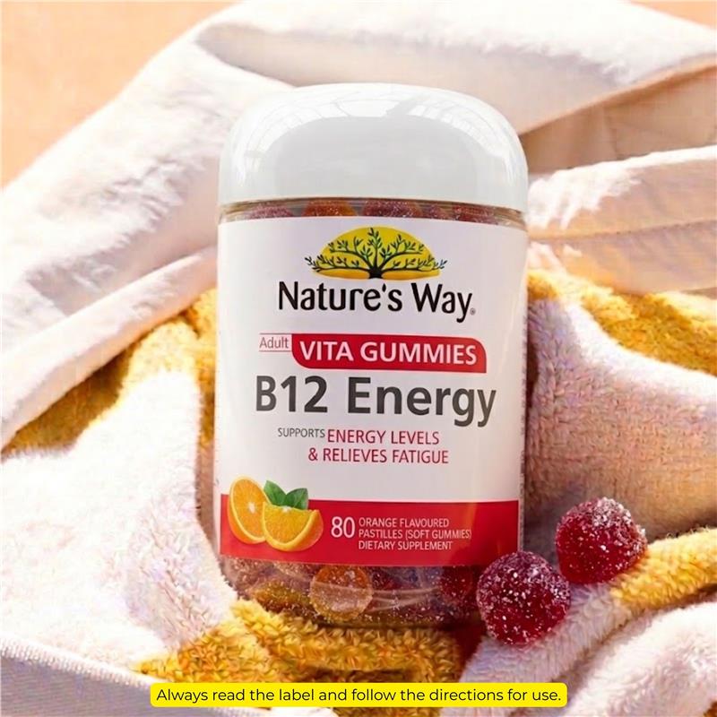 Nature's Way Adult Vita Gummies B12 Energy 80 Gummies