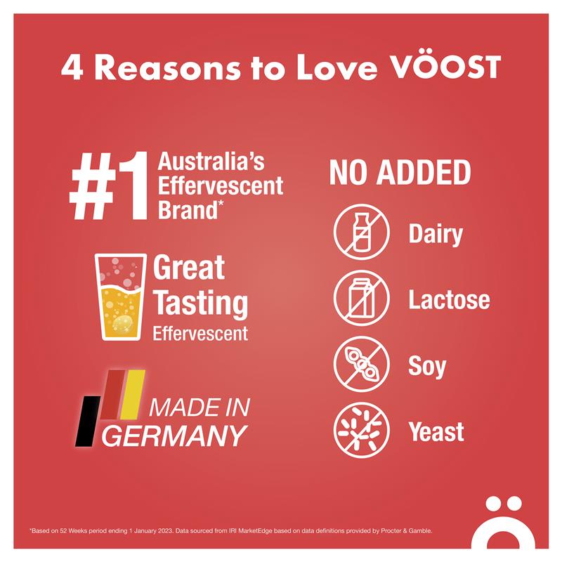 Voost Mega B Complex Effervescent Tablets 20 Pack