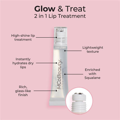 MCoBeauty Glow & Treat 2-in-1 Lip Treatment Coconut