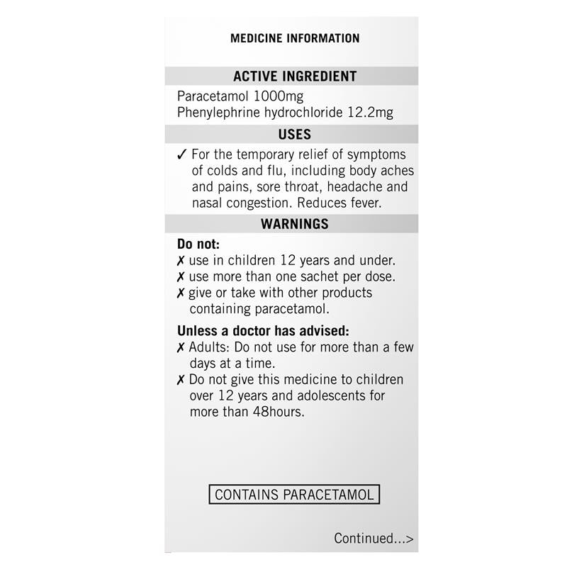 Lemsip Max Decongestant Lemon 10 Sachets - Cold & Flu Relief