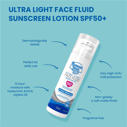 Banana Boat Ultra Light Face Fluid SPF 50+ 50ml