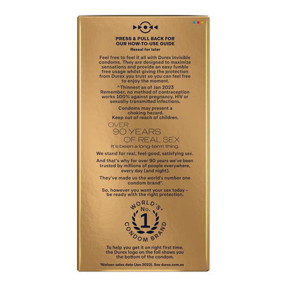 Durex Invisible Regular Condoms 20 Pack