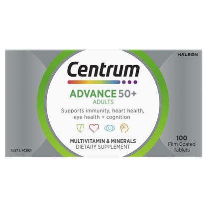 Centrum Advance 50+ 100 Tablets