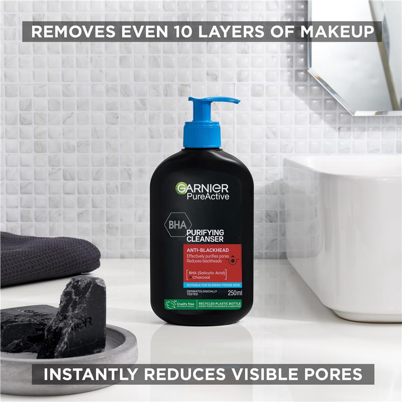 Garnier Pure Active Deep Charcoal Cleanser 250ml