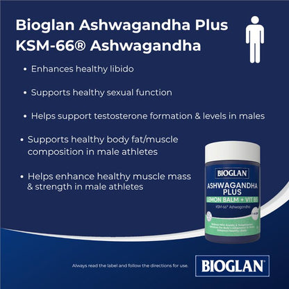 Bioglan Ashwagandha Plus 60 Tablets