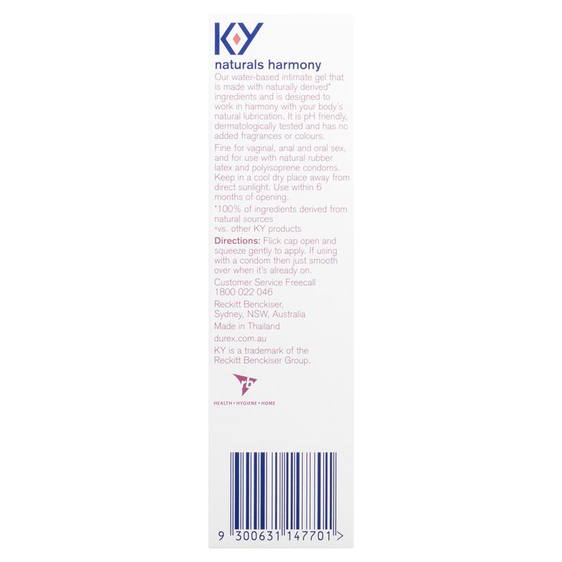 Durex KY Naturals Harmony Intimate Gel - 100ml for Natural Comfort
