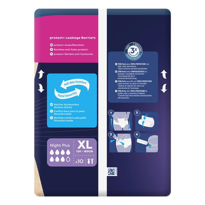 Tena Protect+ Plus Night Incontinence Pants XL - 10 Pants