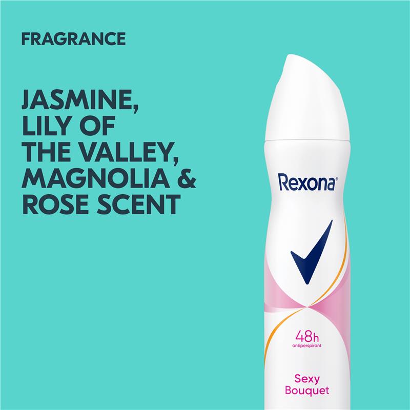 Rexona Women Sexy Bouquet Antiperspirant Deodorant Spray 250mL