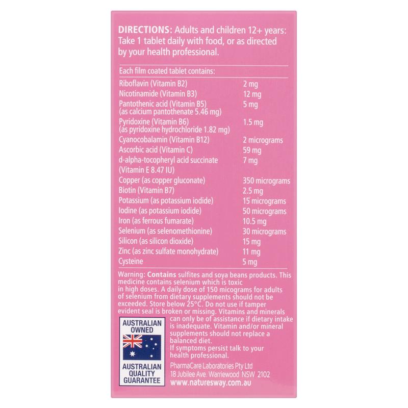 Nature's Way Hair Growth Support with Biotin & Silicon - 30 Tablets