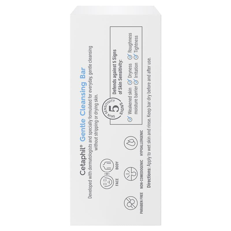 Cetaphil Gentle Cleansing Bar 127g – Hypoallergenic for Sensitive Skin