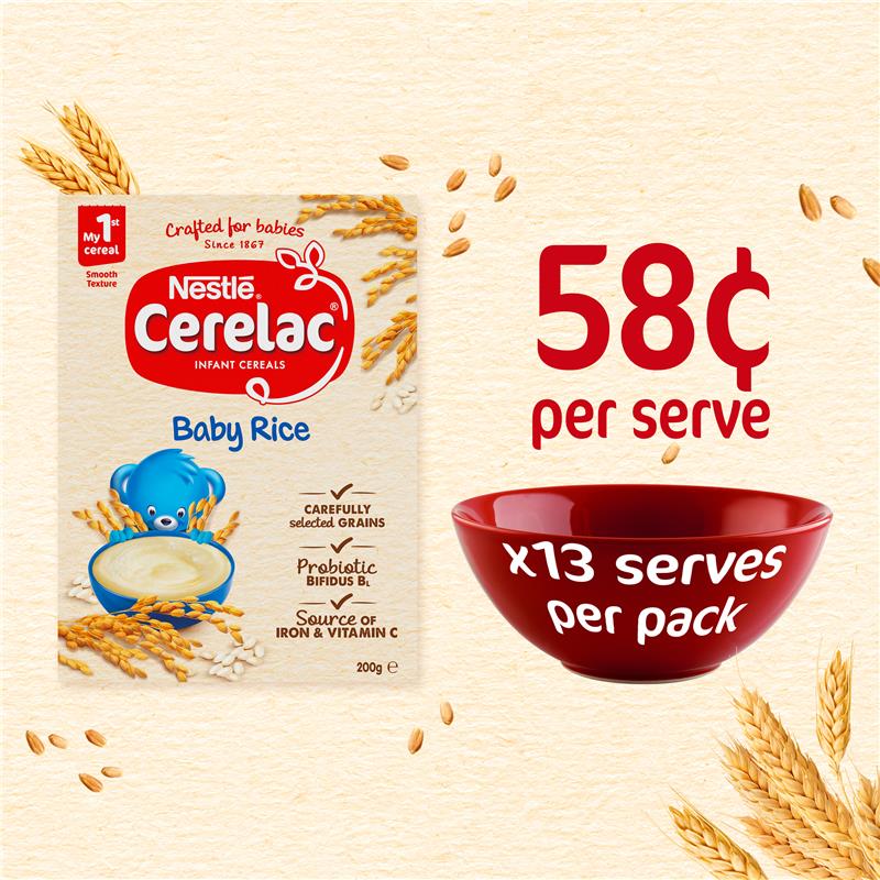 Nestle CERELAC Baby Rice Cereal Stage 1 - 200g