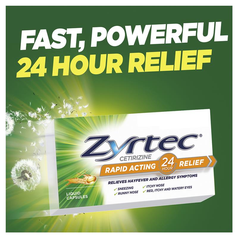 Zyrtec Liquid Capsules - 10 Count