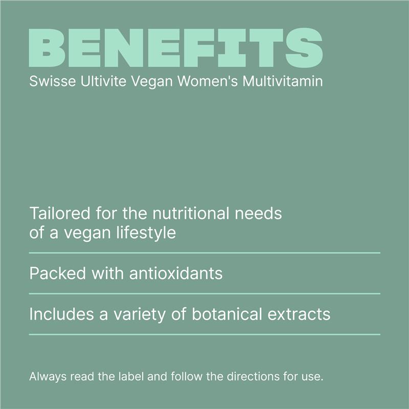 Swisse Vegan Womens Ultivite 60 Tablets