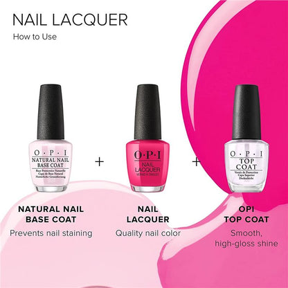 OPI Nail Lacquer Alpine Snow Nail Polish 15ml