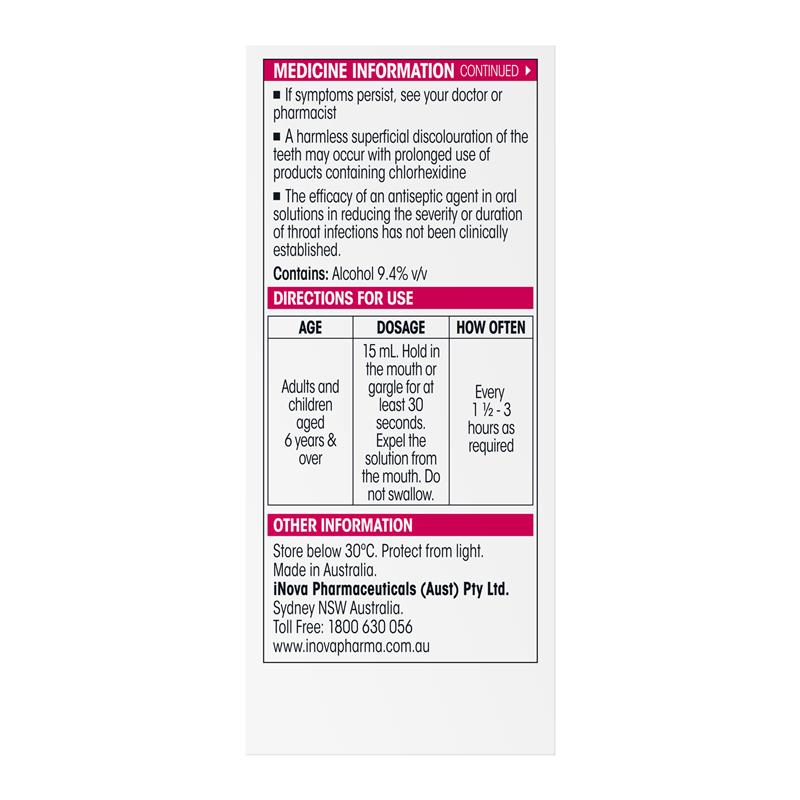 Difflam Plus Sore Throat & Mouth Solution Mint 200ml - Dual Action Relief