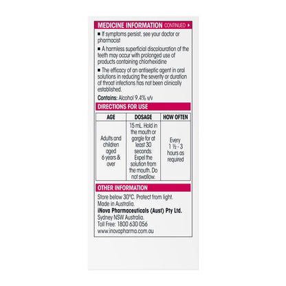 Difflam Plus Sore Throat & Mouth Solution Mint 200ml - Dual Action Relief