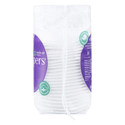 Swisspers 100% Pure Cotton Makeup Pads - 20 Pack