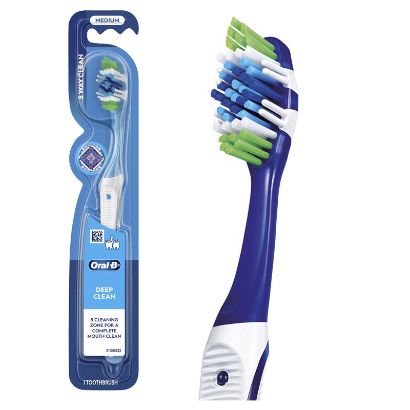 Oral-B Complete 5 Way Clean Medium Toothbrush - 1 Count