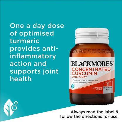 Blackmores Concentrated Curcumin One A Day 60 Tablets