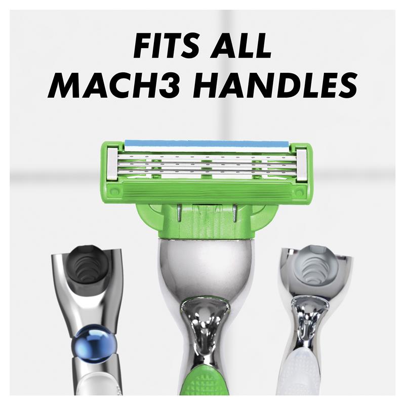 Gillette Mach3 Sensitive Razor Blade Refills - 8 Pack, 3 Blades