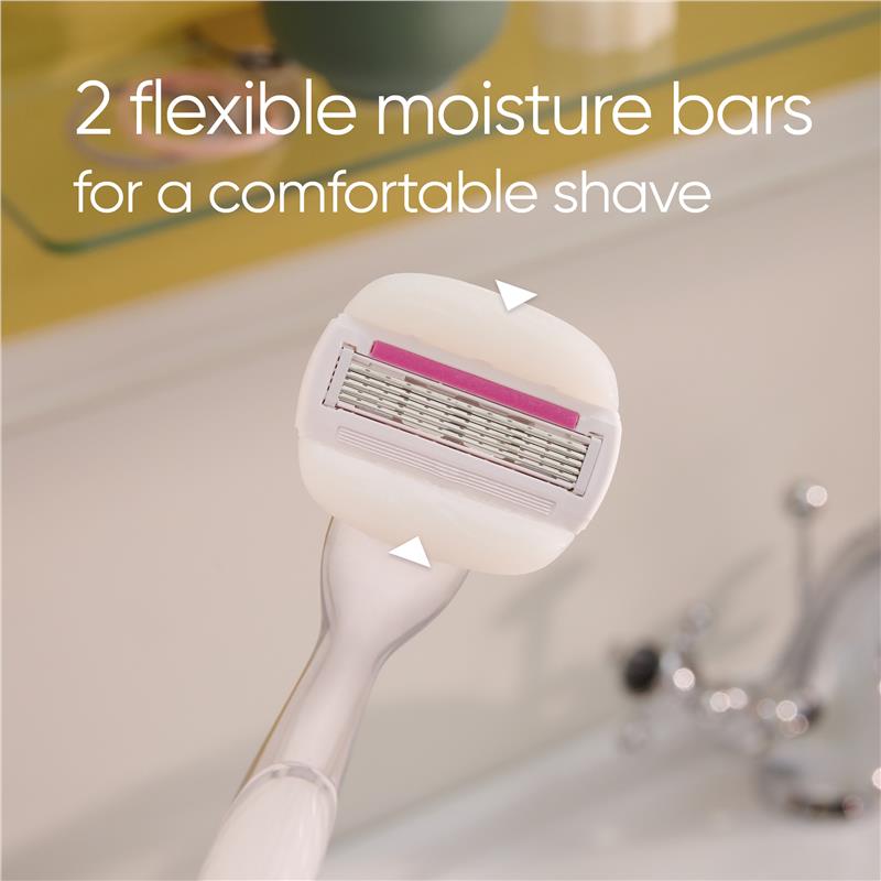Gillette Venus Comfortglide Sugarberry Scent Plus Olay Women's Razor Handle + 4 Blade Refills