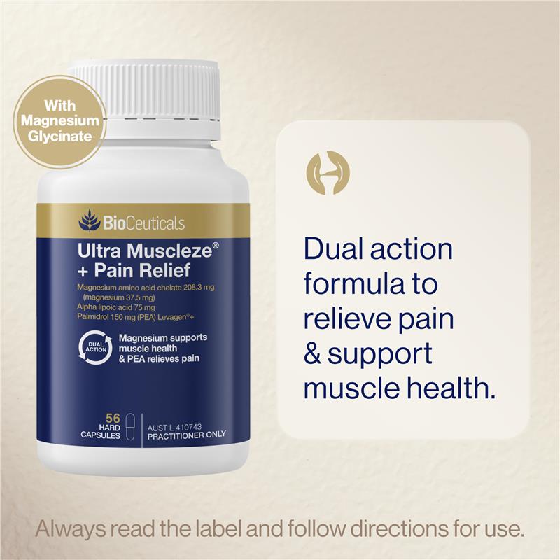 Bioceuticals Ultra Muscleze Pain Relief 56 Capsules
