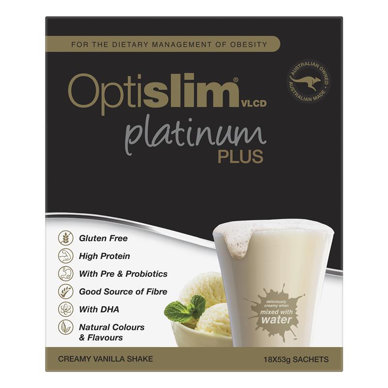 Optislim VLCD Platinum PLUS Vanilla - 18x53g