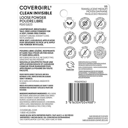 Covergirl Clean Invisible Loose Powder #115 Medium