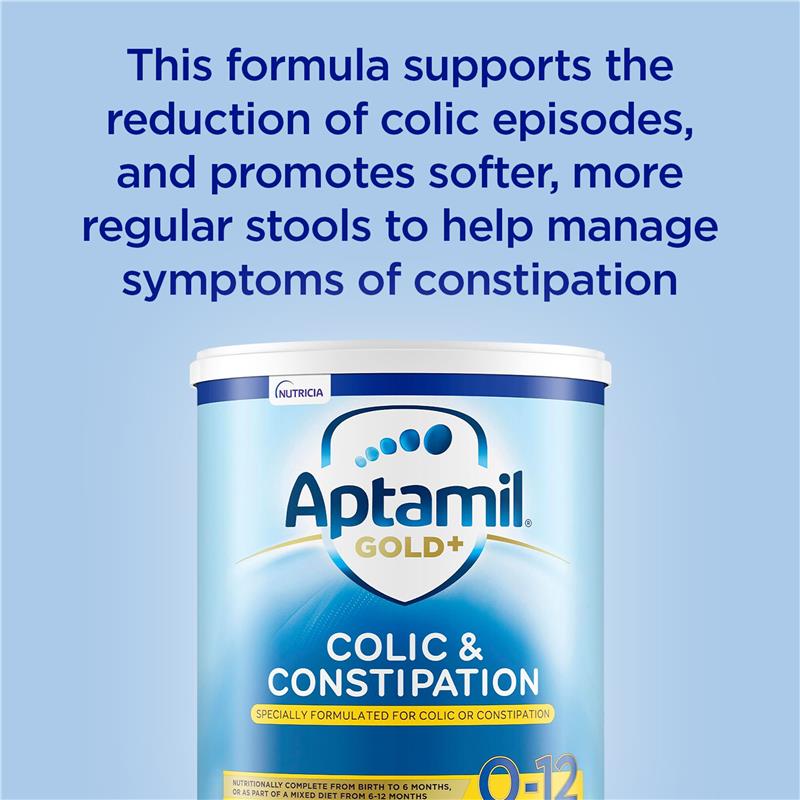 Aptamil Gold+ Colic & Constipation Baby Infant Formula 900g