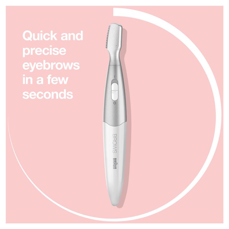 Braun FG1106 Mini Precision Eyebrow Trimmer with 5mm Comb, Portable