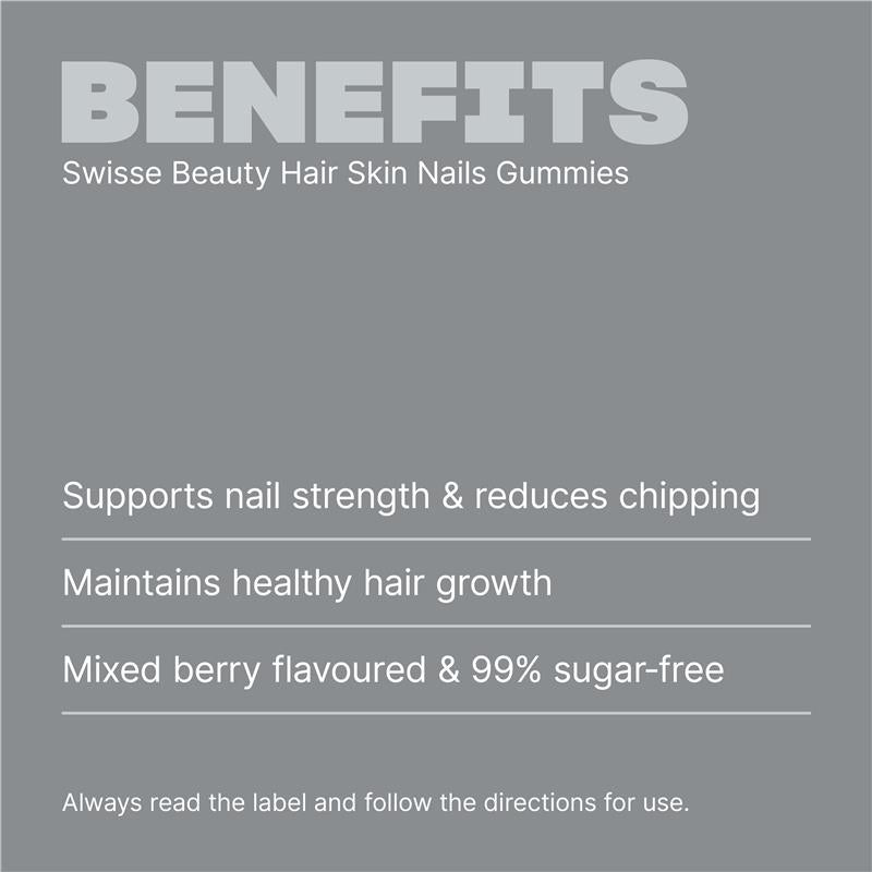 Swisse Beauty Hair Skin Nails Gummies 50 Pack