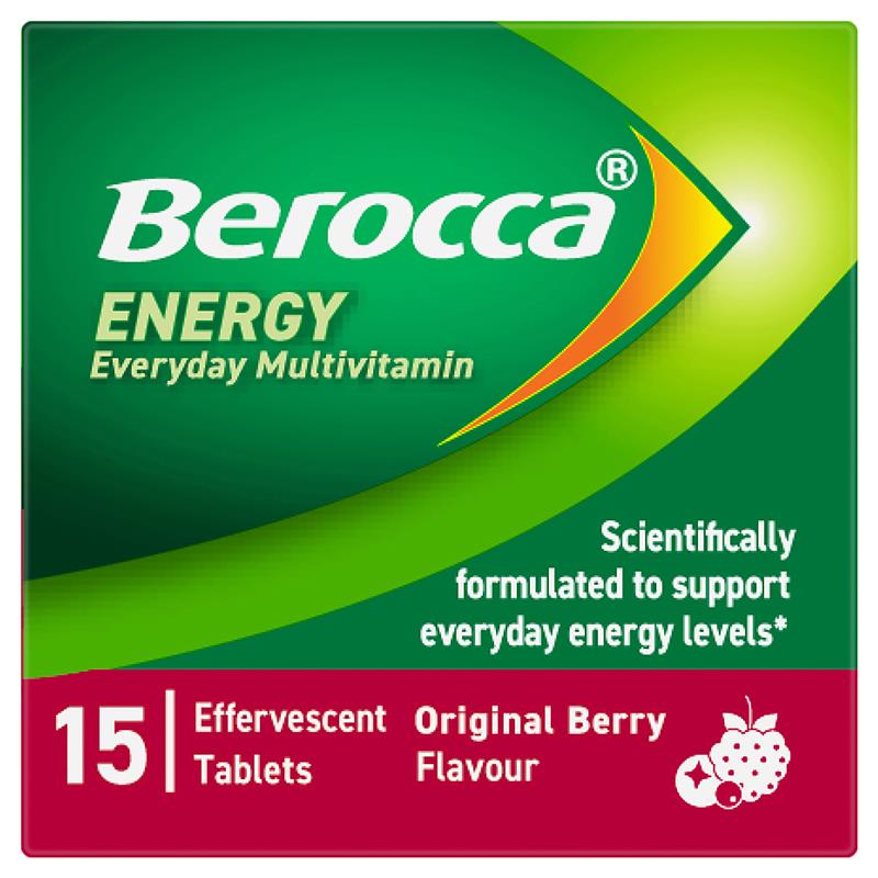 Berocca Energy Original Berry 15 Effervescent Tablets