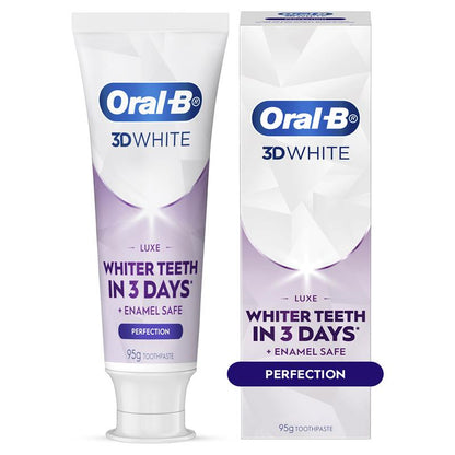 Oral-B 3D White Luxe Perfection Whitening Toothpaste 95g - Mint Flavor
