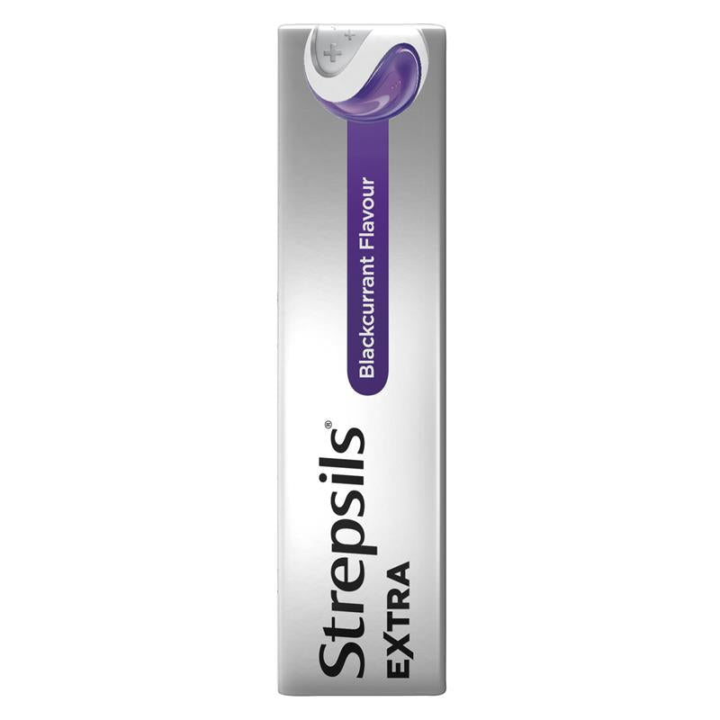 Strepsils Extra Blackcurrant Sore Throat Lozenges - 16 Pack