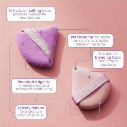 Manicare West & Dry Beauty Puffs 2 Pack