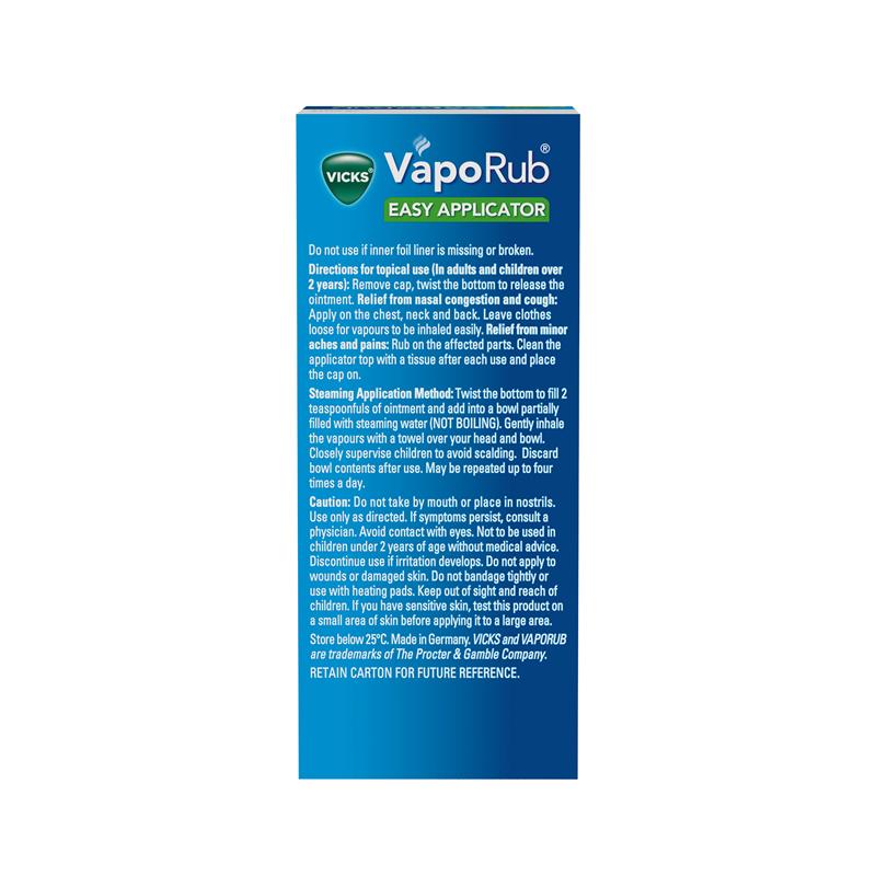 Vicks VapoRub Easy Applicator Vaporising Ointment 35g