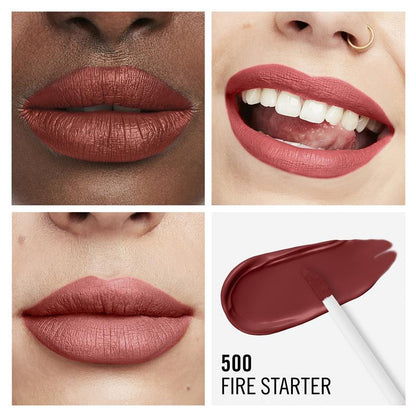 Rimmel London Mega Matte Liquid Lip 500 Firestarter