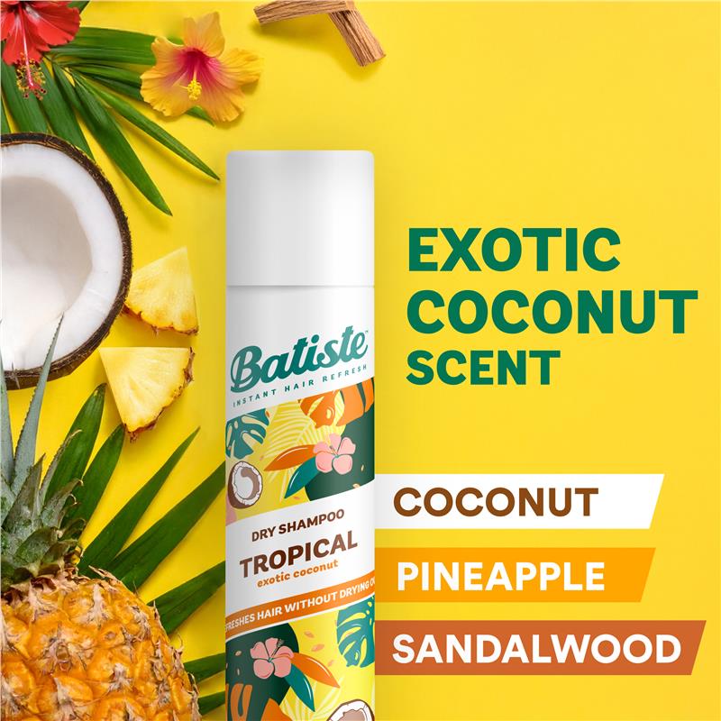Batiste Tropical Dry Shampoo 350ml
