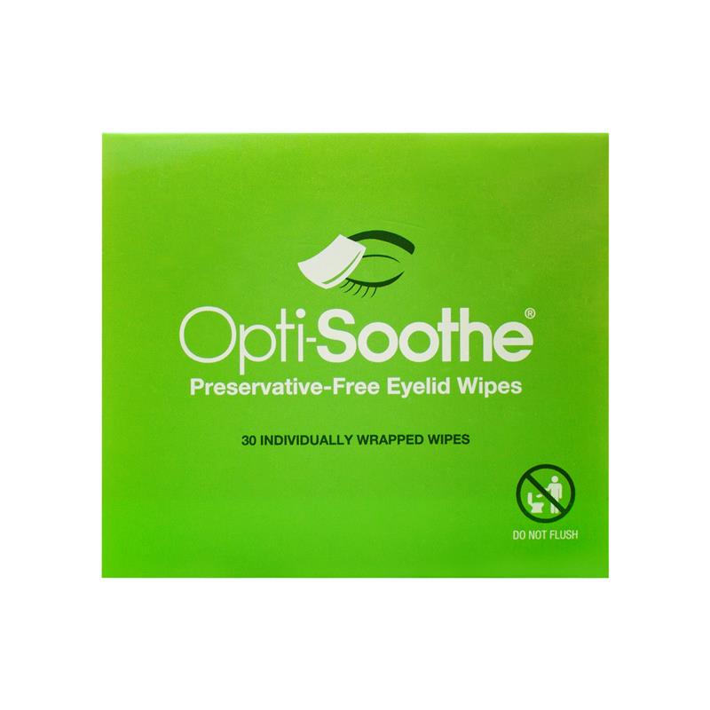 Opti-Soothe Preservative-Free Eyelid Wipes - 30 Wipes for Daily Hygiene