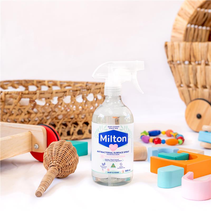 Milton Antibacterial Surface Spray 500ml - 100% Plant-Based Germ Protection