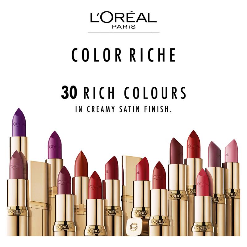 L'Oreal Paris Color Riche Classic Satin Lipstick 214 Violet Saturne