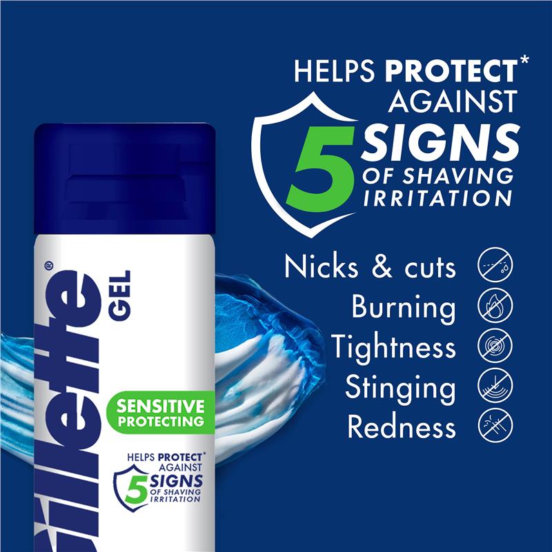 Gillette Sensitive Skin Soothing Shave Gel 195g