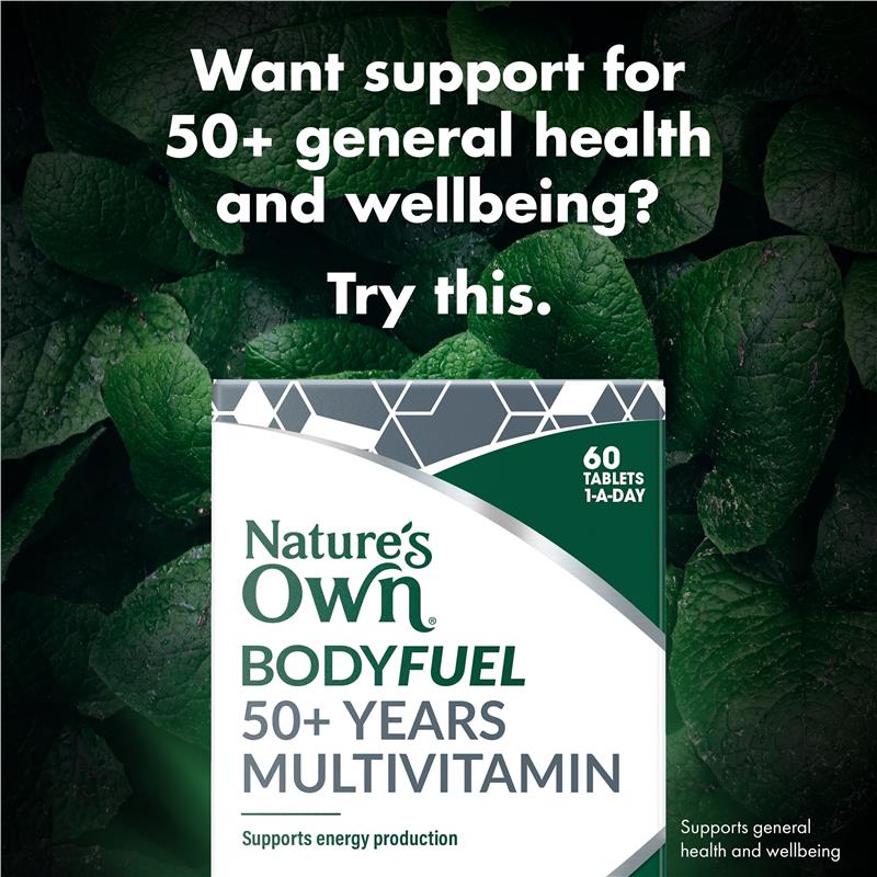Nature's Own Bodyfuel 50+ Multivitamin 60 Tablets