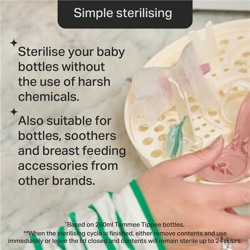 Tommee Tippee Microwave Steam Steriliser - 4-Minute Cycle