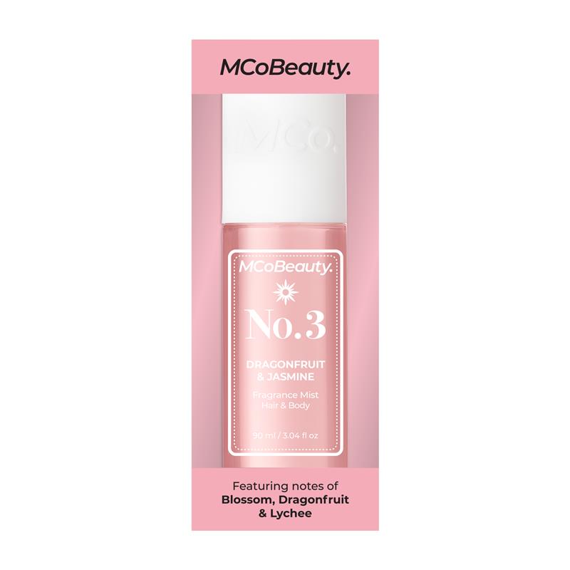 MCoBeauty Dragonfruit & Jasmine No. 3 Fragrance Hair & Body Mist 90ml