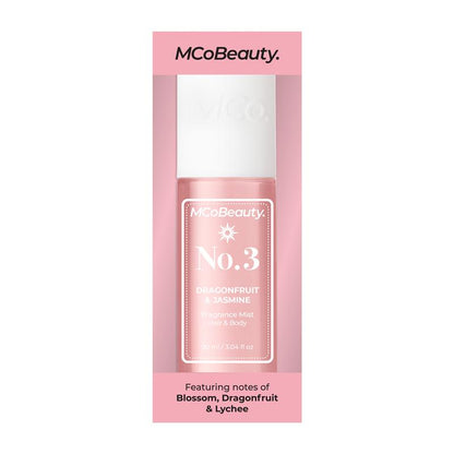 MCoBeauty Dragonfruit & Jasmine No. 3 Fragrance Hair & Body Mist 90ml