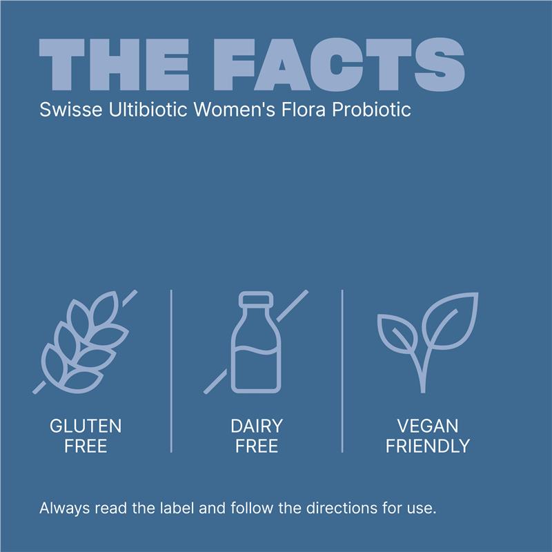 Swisse Ultibiotic Women's Flora Probiotic - 30 Capsules for Feminine Health