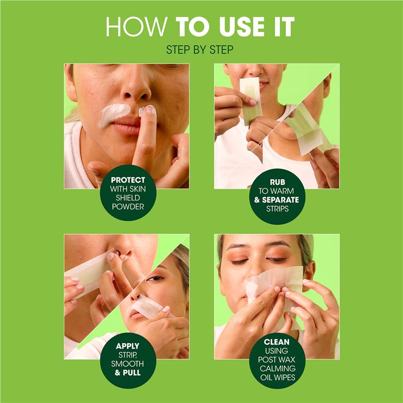 Nad's Facial Wax Strips - 20 Pack for Smooth Skin